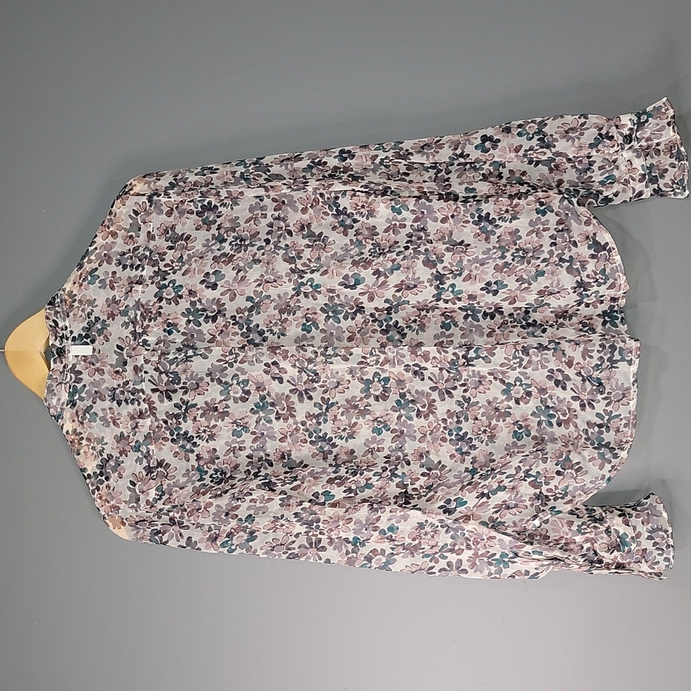 Rag And Bone Sheer Flower Button Down - image 2